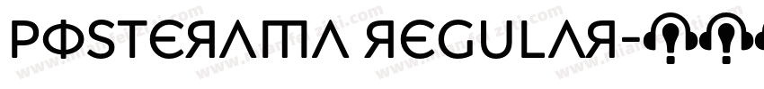 Posterama Regular字体转换